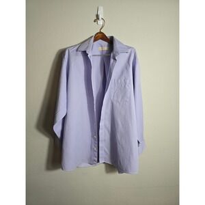 Michael Kors Dress Shirt Regular‎ Fit Long Sleeve Button Down Lavender Size 17